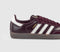 adidas Samba Og Trainers Maroon Off White Gold Metallic