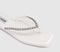 Womens Steve Madden Kustom Flip Flops White