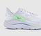 HOKA Clifton 10 Trainers Ash Grey Neon Green