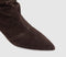 Womens OFFICE Amore Ruched Leg Ankle Boots Brown Suede