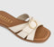 Womens OFFICE Sl Salerno  Trim Detail Slider Off White Leather
