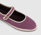 Womens Flabelus Mary Janes Linen Pink White Linen
