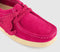 Womens Clarks Originals Wallabees Pink