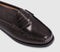 Womens G.H Bass & Co Weejun Penny Sliders Chocolate Leather