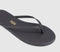 Womens TKEES Solids Flip Flops Washed Black