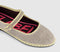 Womens Flabelus Mary Janes Linen Beige Yellow Linen