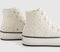 Kids Converse All Star Eva Lift Hi Youth Trainers Floral Crochet Egret Black