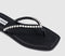 Womens Steve Madden Kustom Flip Flops Black