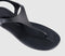 Womens OFFICE Shake Toe Post Jelly Sandals Black