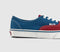 Vans Authentic Trainers Blue Red White