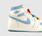 Jordan Air Jordan 1 High Trainers Pale Ivory Psychic Blue Coconut Milk