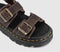 Womens Dr. Martens Zebzag Sandals Dark Brown Crazy Horse