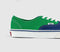 Vans Authentic Trainers Green Blue White