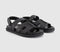 Womens OFFICE Sl Shelby  Slingback Cut Out Footbed Sandal Black