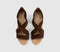 Womens OFFICE Maiden Cross Strap Espadrille Wedge Heeled Sandals Brown Suede