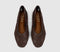 Womens OFFICE Foxglove Embroidered Leaf Print Ballet Pumps Brown