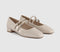 Womens OFFICE Sl Frances  Two Strap Mary Jane Off White Patent