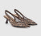 Womens OFFICE Sl Million Slingback Kitten Heel Leopard Mesh
