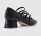 Womens OFFICE Marcie Triple Strap Heeled Mary Janes Black
