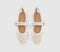 Womens OFFICE Fenix Double Strap Mary Jane Ballet Pumps Cream Lace