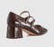 Womens OFFICE Mercy Double Strap Heeled Mary Janes Brown