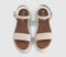 Womens OFFICE Salute Woven Double Strap Platform Sandals Off White