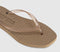 Womens Sleepers Tapered Flip Flops Sand Transparent