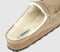 Mens BIRKENSTOCK Naples Shearling Clogs Taupe Suede