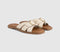 Womens OFFICE Sl Salerno  Trim Detail Slider Off White Leather
