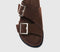Womens ALOHAS Alba Sandals Brown Suede
