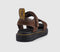Kids Dr. Martens Marlowe Flower Kids Sandals Dark Brown Tumbled Nubuck