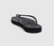 Womens Sleepers Tapered Flip Flop Black Transparent