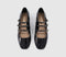 Womens OFFICE Marcie Triple Strap Heeled Mary Janes Black
