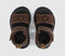 Kids Dr. Martens Marlowe Flower Toddler Sandals Dark Brown Tumbled Nubuck