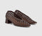 Womens OFFICE Matisse - Basket Weave Stack Heel Court Brown