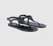 Womens OFFICE Shake Toe Post Jelly Sandals Black