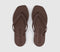 Womens Sleepers Tapered Flip Flops Brown