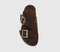 Womens ALOHAS Alba Sandals Brown Suede