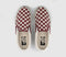 Vans Lx Classic Slip On 98 Trainers Checkerboard Poppy Ember Red