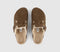 Womens BIRKENSTOCK Boston Shearling Clogs Dark Tea