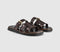 Womens OFFICE Sullie Cut Out Buckle Sandals Chocolate Brown