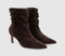 Womens OFFICE Amore Ruched Leg Ankle Boots Brown Suede