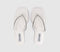 Womens Steve Madden Kustom Flip Flops White