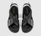 Womens EARTHADDICT Fleur Cross Over Chunky Sandals Black Leather