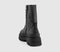 Womens Steve Madden Coast Lace Up Boots Black Leather