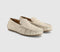 Womens Vagabond Shoemakers Mika Driver Loafers Cream Embossed