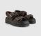 Womens Dr. Martens Zebzag Sandals Dark Brown Crazy Horse