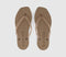 Womens Sleepers Tapered Flip Flops Sand Transparent