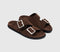 Womens ALOHAS Alba Sandals Brown Suede