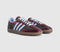 adidas Samba OG Trainers Snake Maroon Blue Dawn Gold Metallic